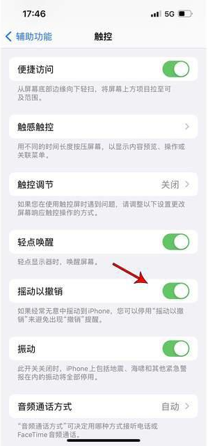 人民路街道苹果手机维修分享iPhone手机如何设置摇一摇删除文字 